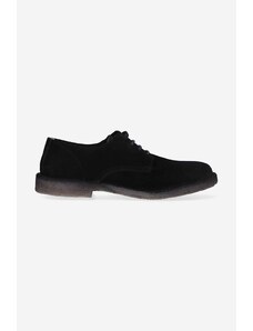 Astorflex pantofi de piele întoarsă Derby Uomo bărbați, culoarea negru COASTFLEX.001-STONE
