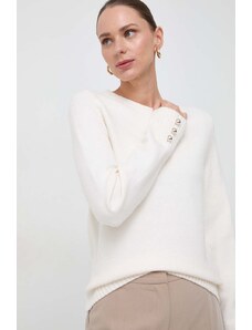 Morgan pulover din amestec de lana femei, culoarea bej