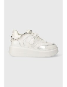 Karl Lagerfeld sneakers din piele ANAKAPRI culoarea alb, KL63544