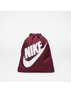 Sac de gimnastică Nike Heritage Drawstring Bag Night Maroon/ White