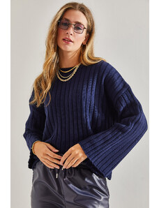 Bianco Lucci Pulover tricotaje cu model pentru femei