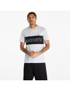 Tricou pentru bărbați LACOSTE Men's T-shirt Silver Chine/ Black