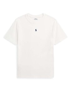 Polo Ralph Lauren tricou de bumbac pentru copii culoarea alb, neted