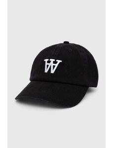 Wood Wood șapcă de baseball din bumbac Eli Embroidery culoarea negru, cu imprimeu, 10000805.7083