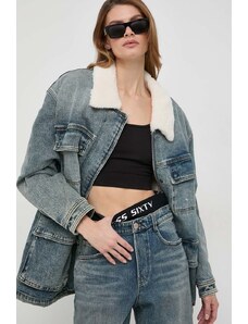 Miss Sixty geaca jeans femei, de tranzitie, oversize