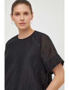 Lovechild bluză femei, culoarea negru, uni 6904168