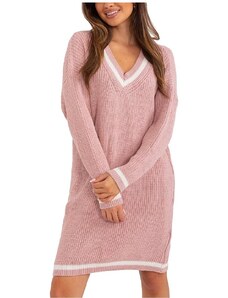 Rochie pulover roz