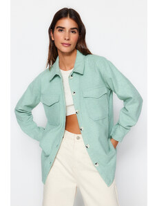 Jachetă Trendyol Mint Oversize Wide Cut