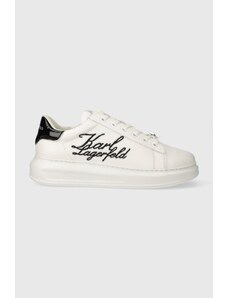 Karl Lagerfeld sneakers din piele KAPRI MENS culoarea alb, KL52510S