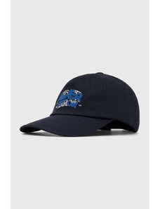 Ader Error șapcă de baseball din bumbac Edca Logo Cap culoarea bleumarin, cu imprimeu, BMADFWHW0205