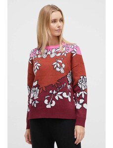 Roxy pulover din amestec de lana x Rowley femei, culoarea bordo