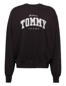 Tommy Jeans Bluză de molton galben pastel / negru / alb