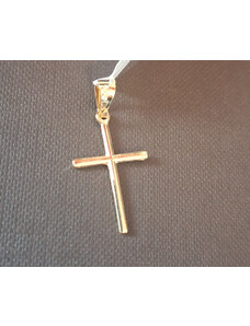 SaraTremo Cruce simpla placata cu aur Entice - 2.5 cm