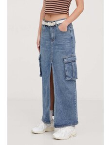 Guess Originals fusta jeans maxi, drept