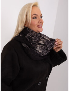 Fashionhunters Black and white women's viscose scarf