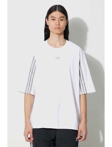 adidas Originals tricou din bumbac Fashion Raglan Cutline bărbați, culoarea alb, cu model, IT7446