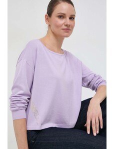 Liu Jo pulover femei, culoarea violet, light