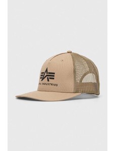 Alpha Industries șapcă culoarea maro, cu imprimeu 186902.14-brown