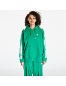 Hanorac pentru femei adidas Originals 3-Stripes Oversized Hoodie Green