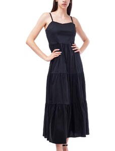 WILDWOOD Rochie Riad Poplin Maxi Dress WWD23S023 black