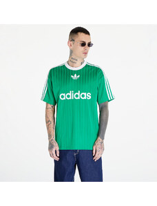 adidas Originals Tricou pentru bărbați adidas Adicolor Poly Short Sleeve Tee Green/ White
