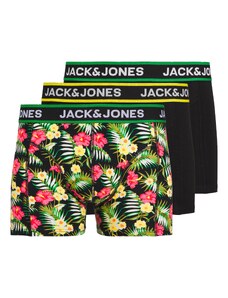 JACK & JONES Boxeri verde / roz / negru / alb