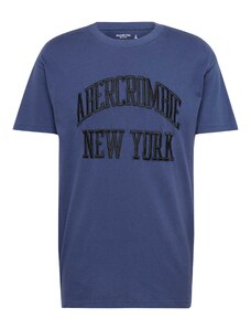 Abercrombie & Fitch Tricou albastru închis / negru
