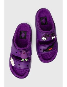 Crocs papuci Crocs x McDonald’s Sandal culoarea violet, 209392.PURP