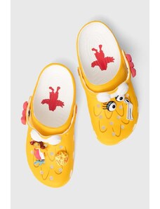 Crocs papuci Crocs x McDonald’s Bridie Clog culoarea galben, 208696.YELL