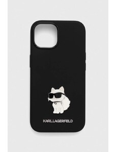 Karl Lagerfeld husă pentru telefon iPhone 15 / 14 / 13 6.1'' culoarea negru