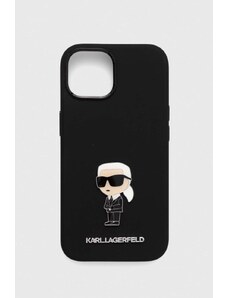Karl Lagerfeld husă pentru telefon iPhone 15 / 14 / 13 6.1'' culoarea negru