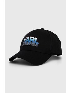 Karl Lagerfeld șapcă culoarea negru, cu imprimeu 541123.805616