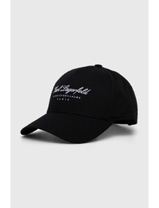Karl Lagerfeld șapcă culoarea negru, cu imprimeu 541123.805626