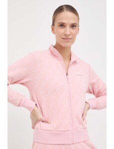Guess bluza femei, culoarea roz, modelator