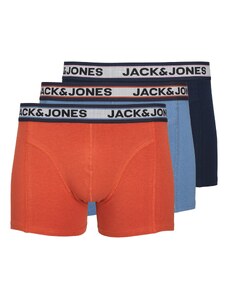 JACK & JONES Boxeri 'Marco' albastru deschis / albastru închis / gri deschis / portocaliu închis