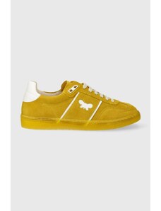 Weekend Max Mara sneakers din piele intoarsă Pacocolor culoarea galben, 2415761094600