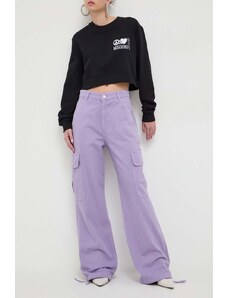 Moschino Jeans jeansi femei, culoarea violet