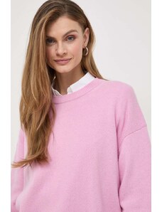 Weekend Max Mara pulover de lână femei, culoarea roz 2415360000000