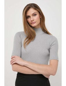 Max Mara Leisure pulover femei, culoarea gri, light, cu guler 2416360000000