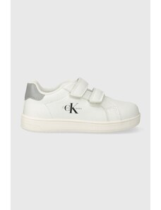 Calvin Klein Jeans sneakers pentru copii culoarea alb