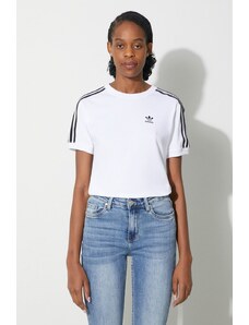 adidas Originals tricou 3-Stripes Tee de damă, culoare alb IR8051