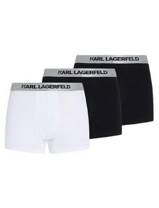 KARL LAGERFELD M Lenjerie (Pack of 3) Metallic Elastic Trunk Set 240M2106 998 black/white