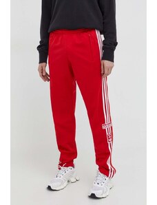 adidas Originals pantaloni de trening culoarea roșu, cu imprimeu IM8221