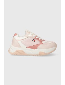 Tommy Hilfiger sneakers pentru copii culoarea roz