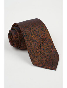 GAMA Cravata bleumarin cu imprimeu caramiziu