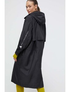 adidas by Stella McCartney geacă femei, culoarea negru, de tranziție, oversize IT8274