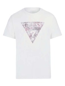GUESS T-Shirt Ss Cn Triangle Gel Print Tee M4RI29J1314 g011 pure white