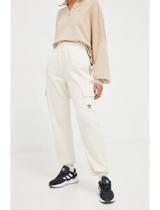 adidas Originals pantaloni de trening culoarea bej, uni IR5906
