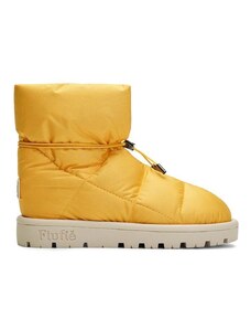 Flufie cizme de iarna Macaron culoarea galben
