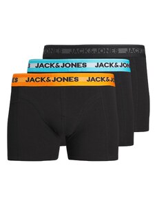 JACK & JONES Boxeri 'Hudson' albastru / portocaliu / negru
